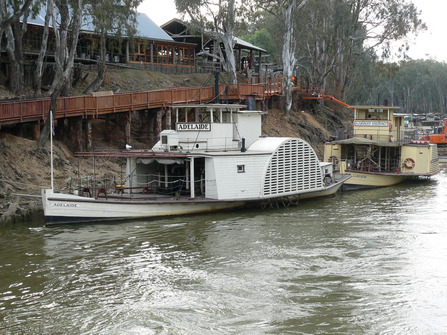 Solve Paddle steamer Adelaide 1866. jigsaw puzzle online with 108 pieces