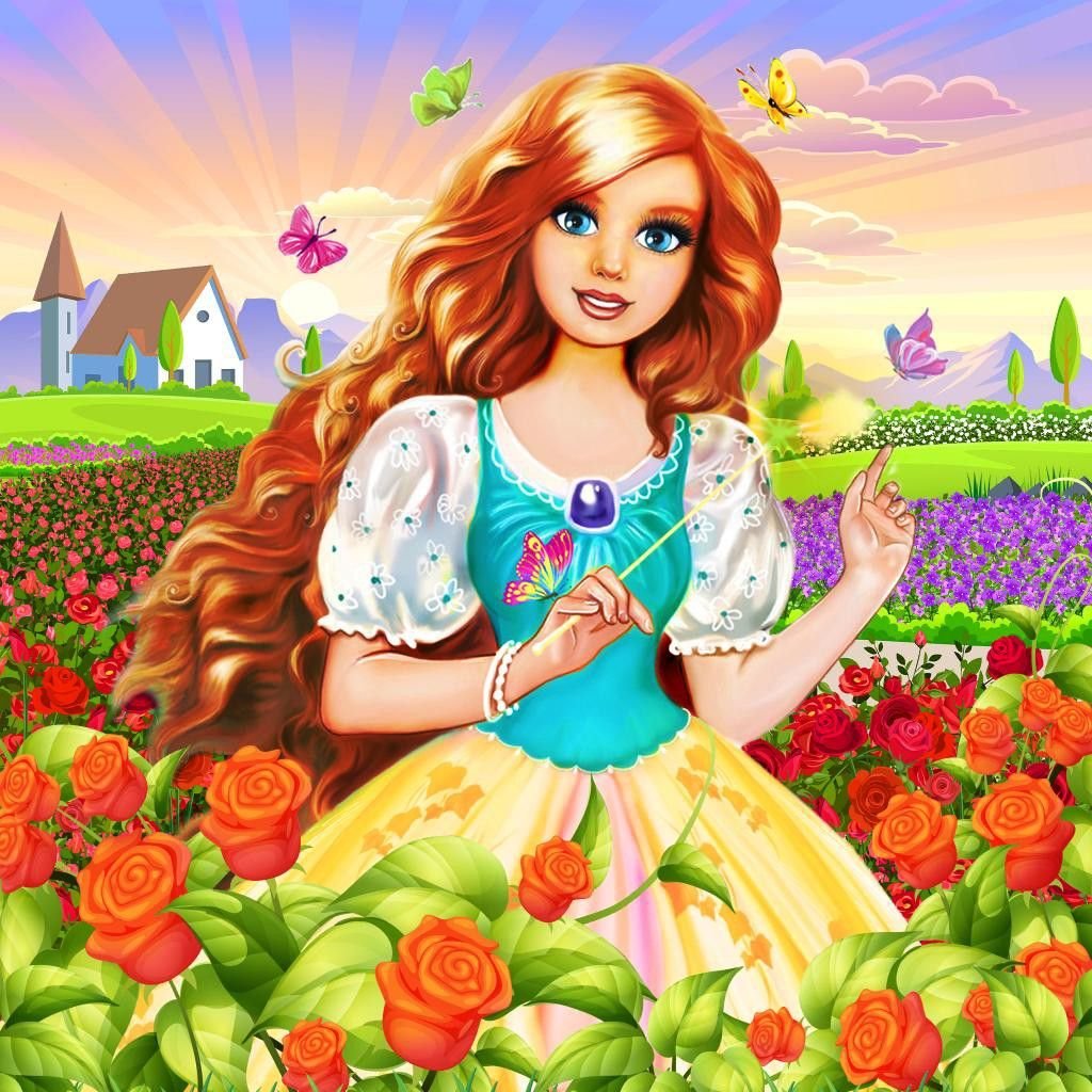 Lady In Rose Solve PUZZLE - Lady In Rose Garden jigsaw puzzle online with 196 pieces