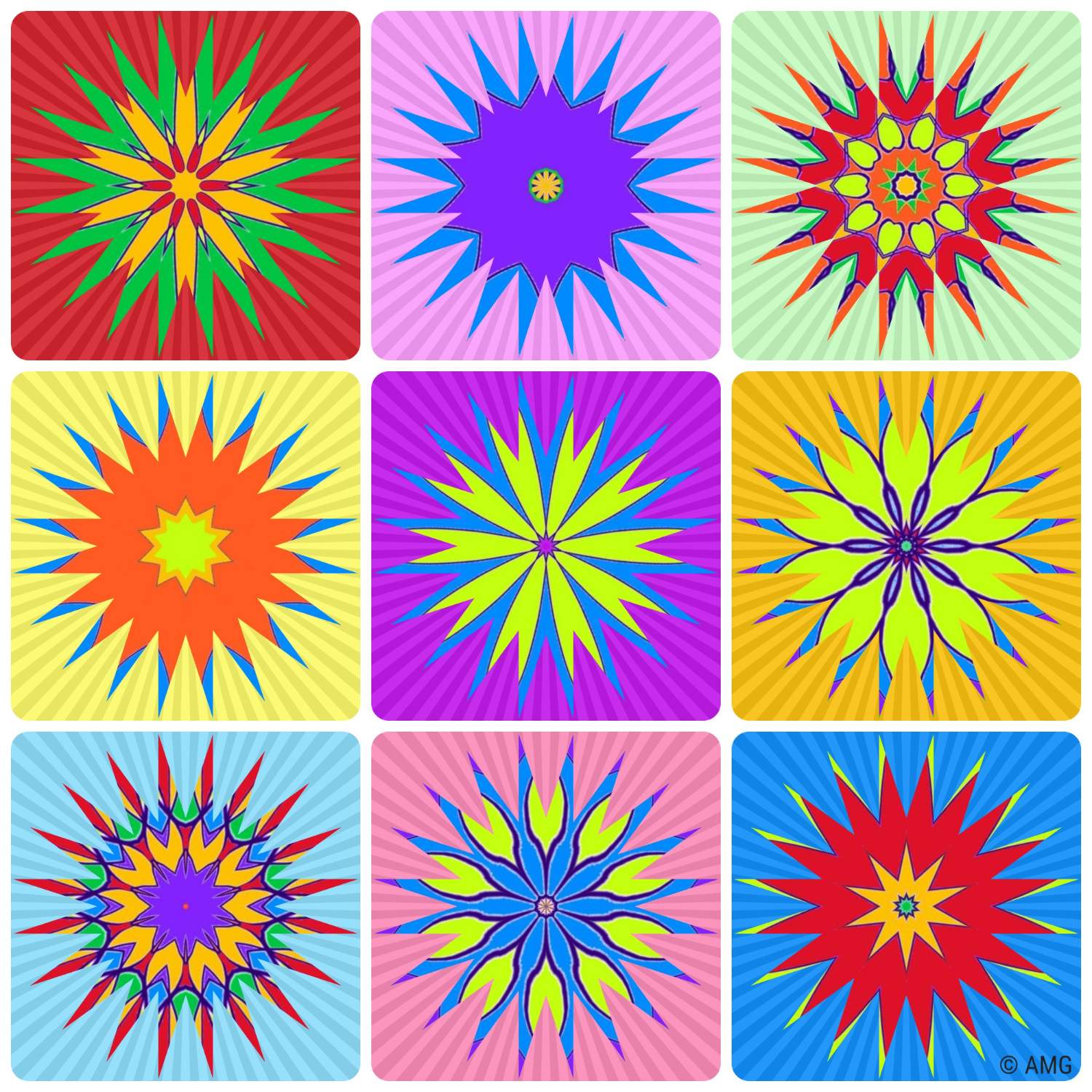 Solve Stars From Jacki's Colors jigsaw puzzle online with 400 pieces