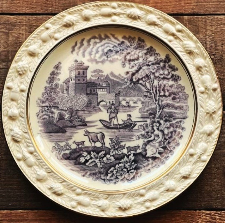 Solve Antique Adams China - Mulberry transferware