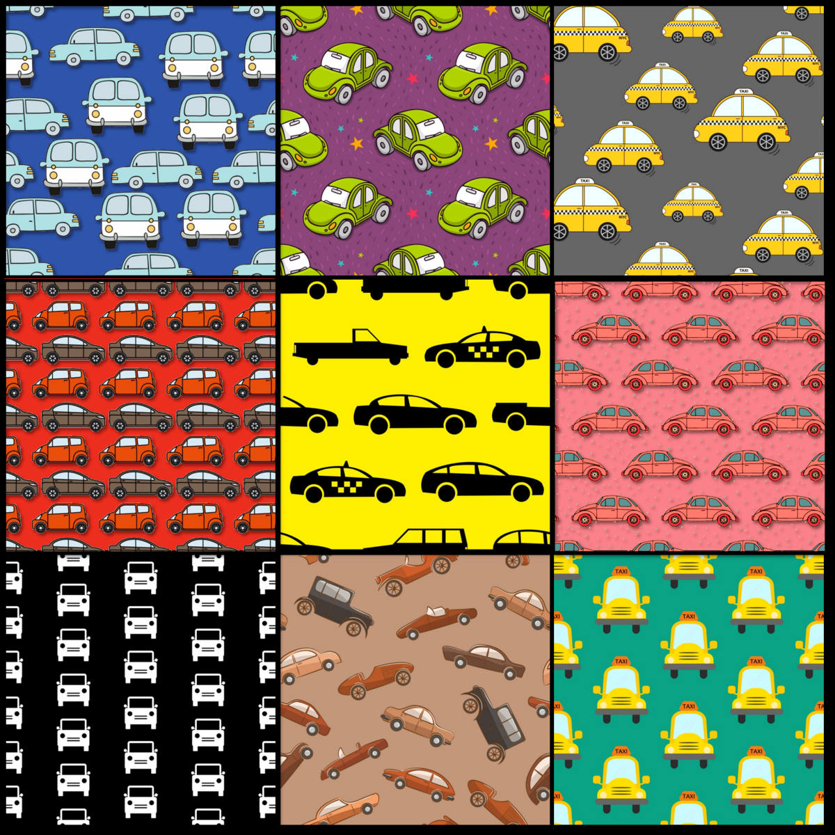 Solve Car patterns jigsaw puzzle online with 225 pieces