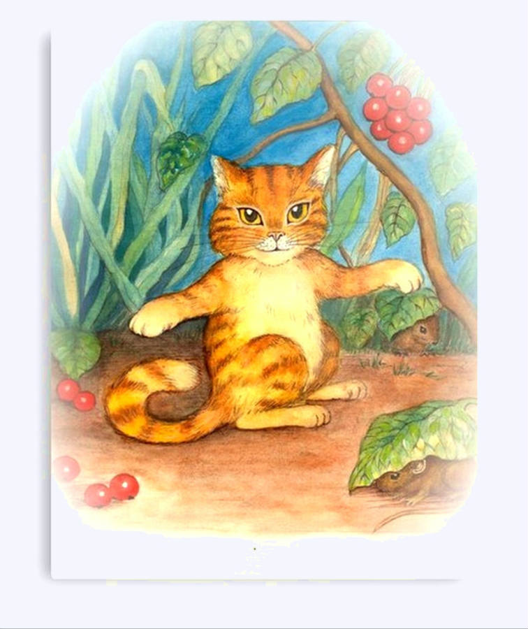 Solve Ginger Cat jigsaw puzzle online with 42 pieces