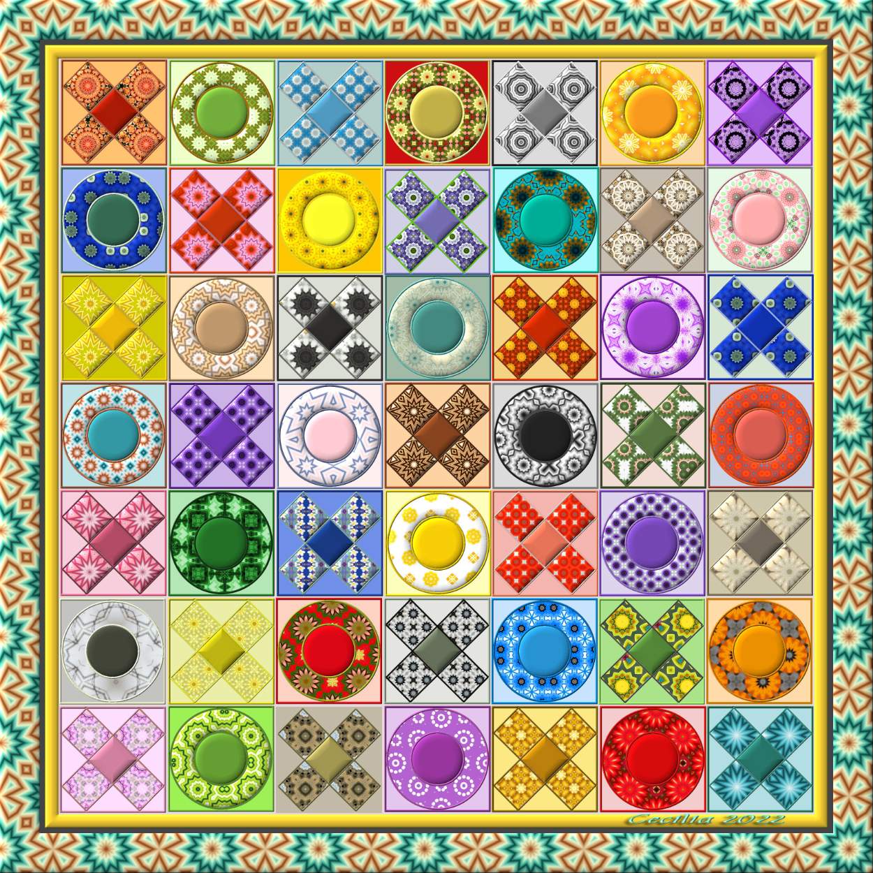 Solve xs and o's jigsaw puzzle online with 100 pieces