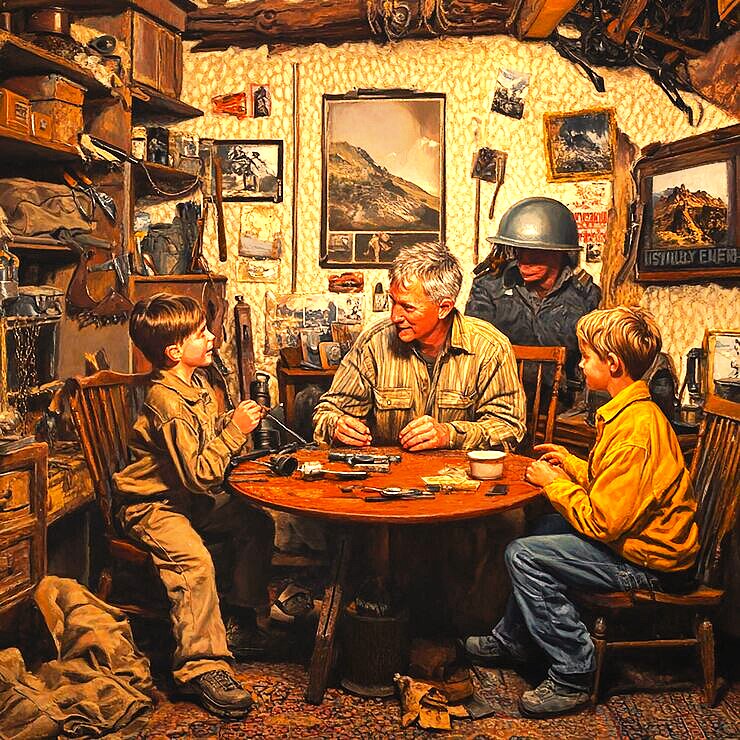Solve NORMAN ROCKWELL - 4 OF 4 jigsaw puzzle online with 9 pieces