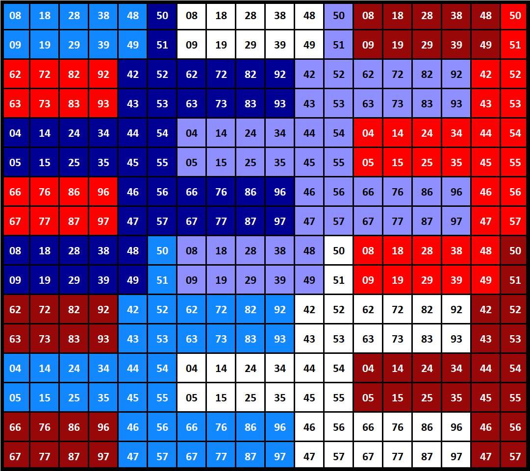 Solve Number 730 tessellation 288 jigsaw puzzle online with 288 pieces