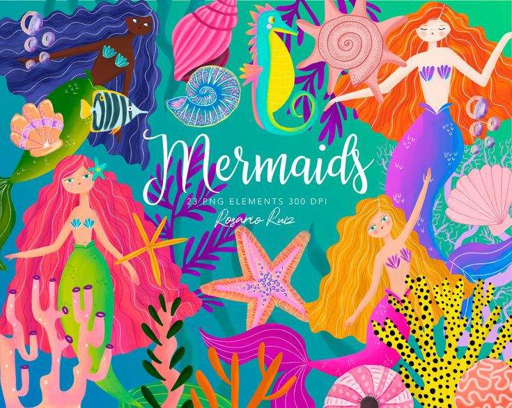 Solve MERMAIDS jigsaw puzzle online with 63 pieces