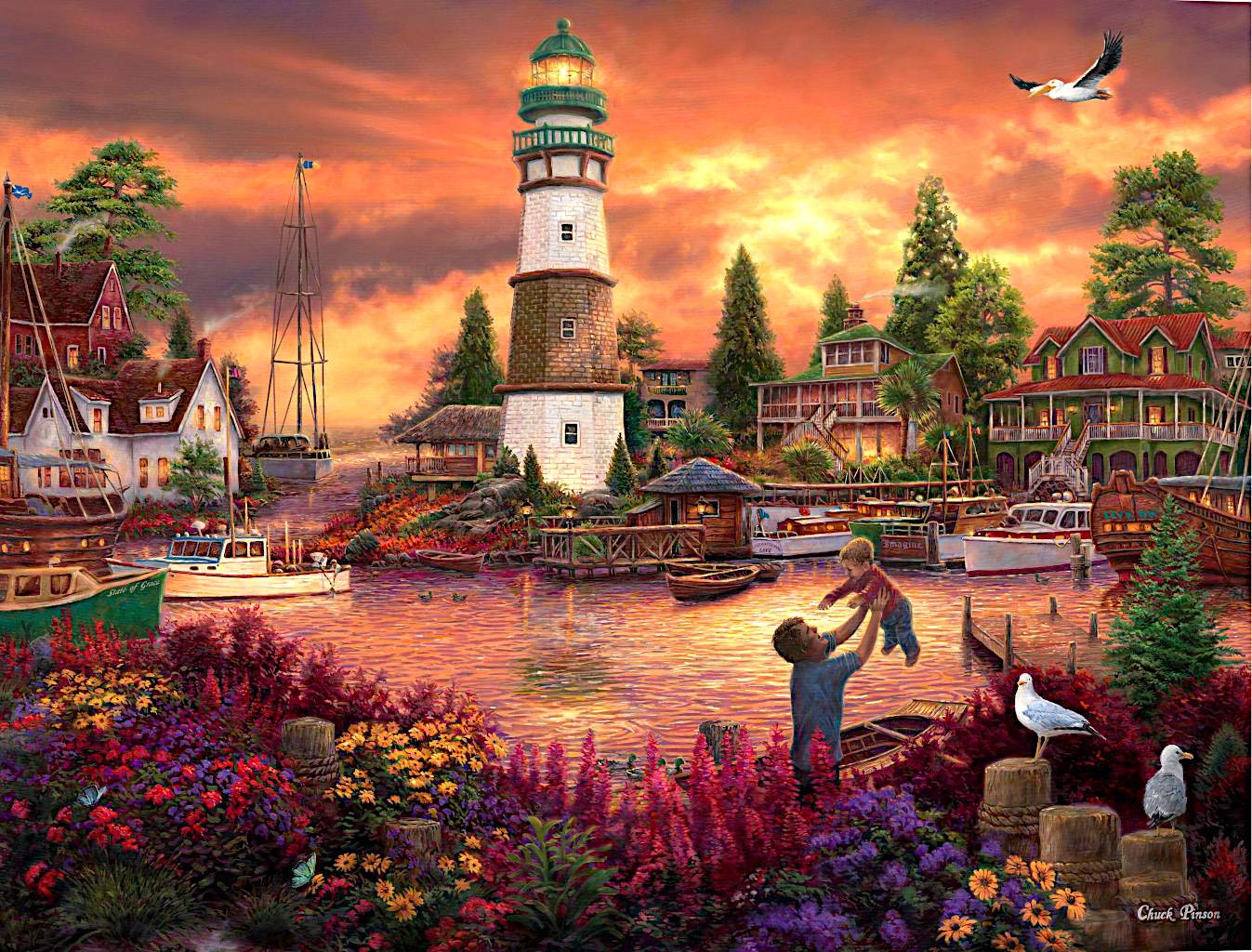 Solve 73 Lighthouses jigsaw puzzle online with 70 pieces