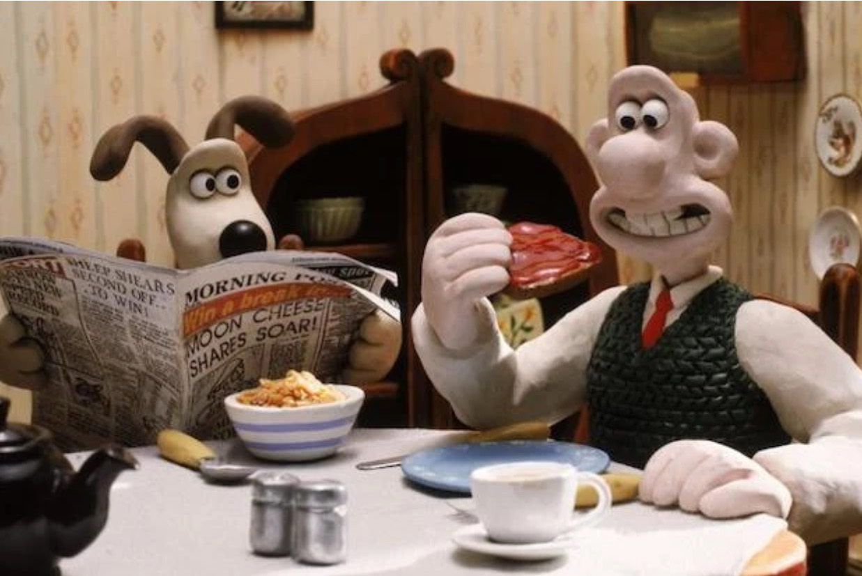 Solve Wallace and Gromit jigsaw puzzle online with 216 pieces