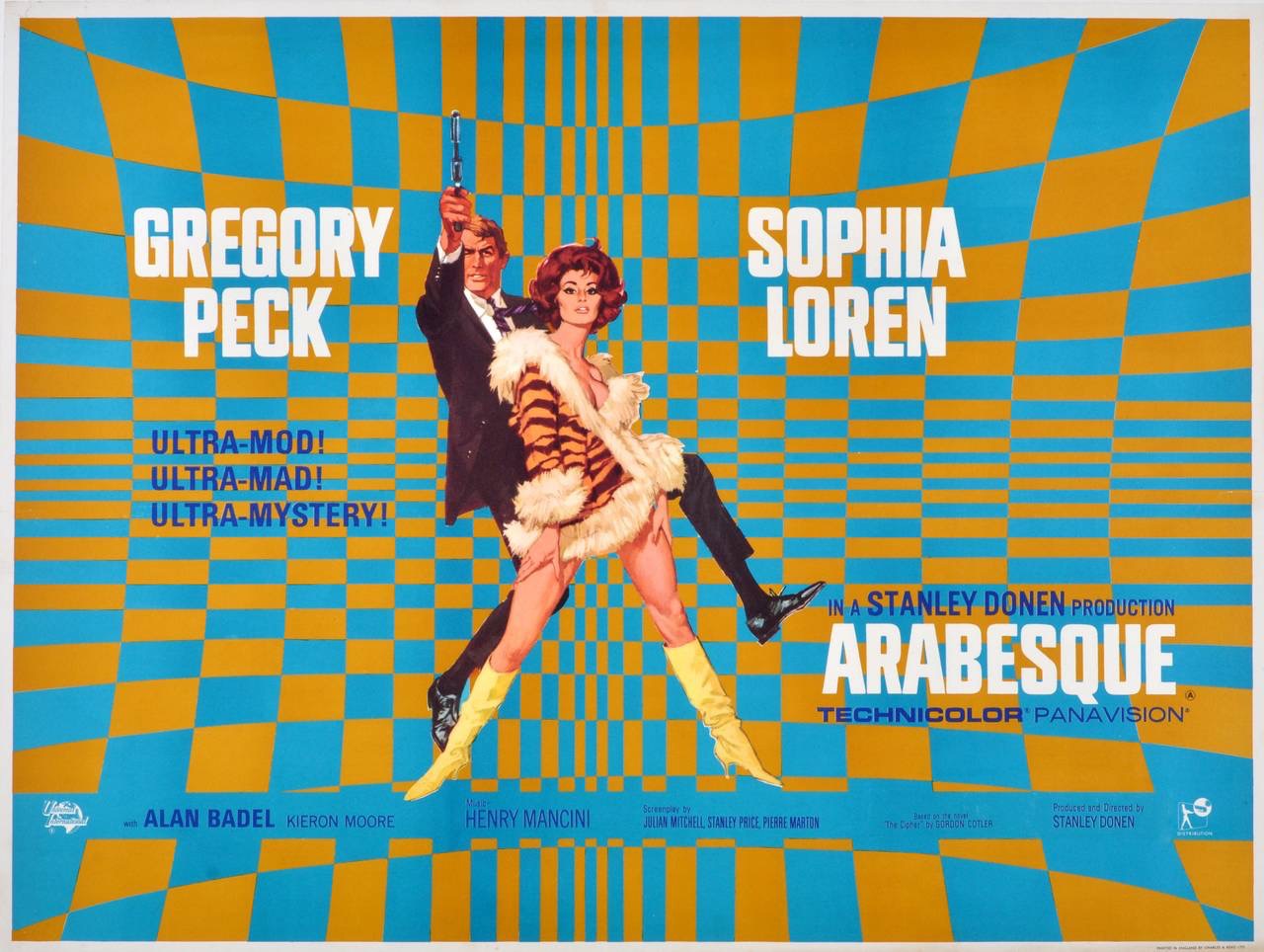 Solve ARABESQUE - 1966 MOVIE POSTER GREGORY PECK, SOPHIA LOREN jigsaw ...