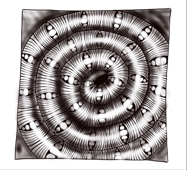 Solve Tangle Art jigsaw puzzle online with 9 pieces