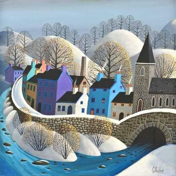 Solve Snowy Bridge Callaghan jigsaw puzzle online with 81 pieces