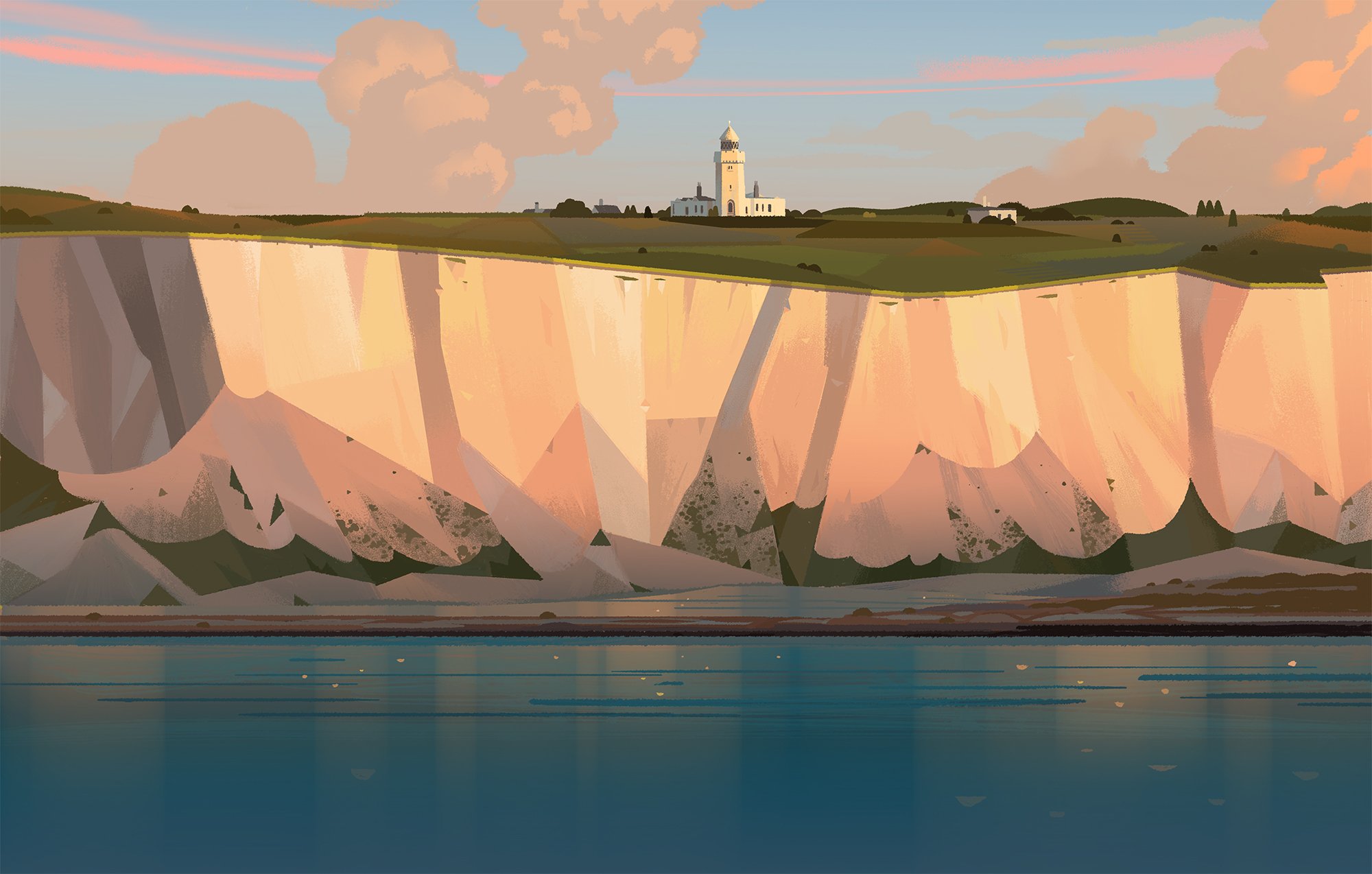 Solve White Cliffs of Dover jigsaw puzzle online with 600 pieces