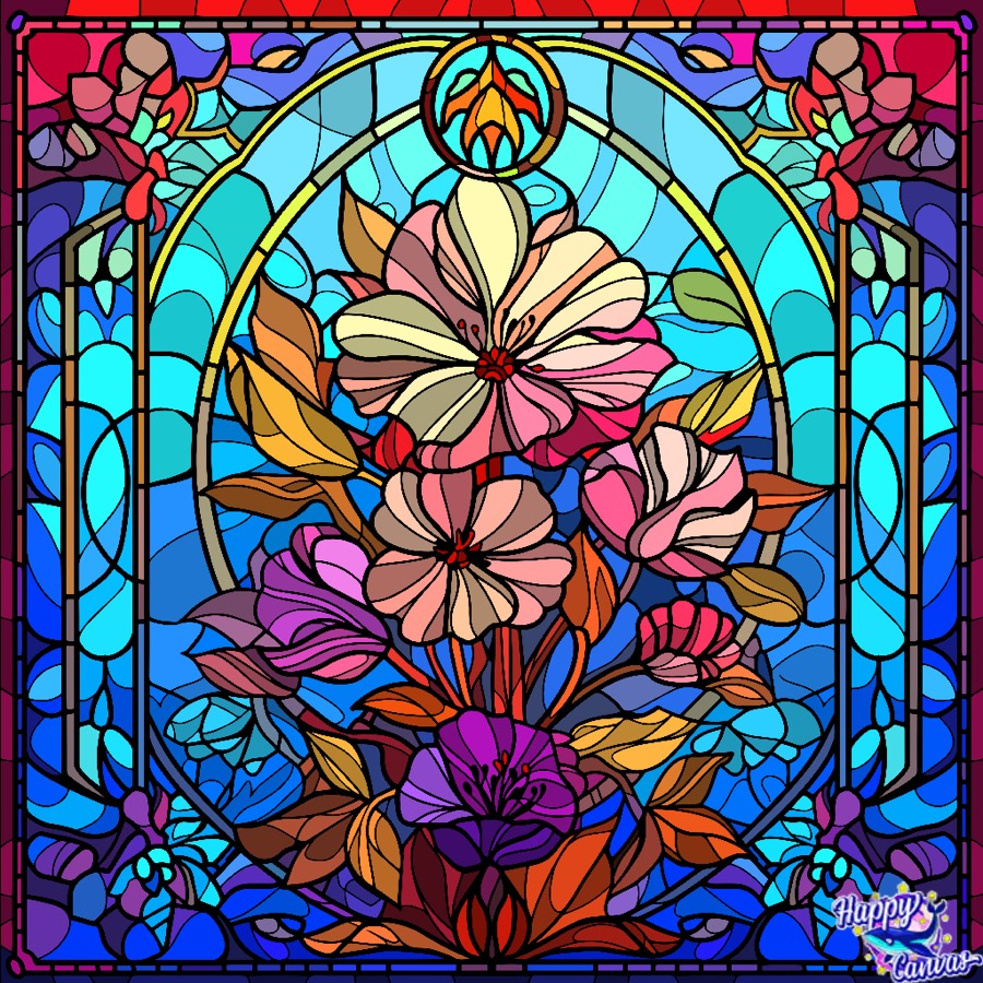 Solve Stained Glass jigsaw puzzle online with 81 pieces