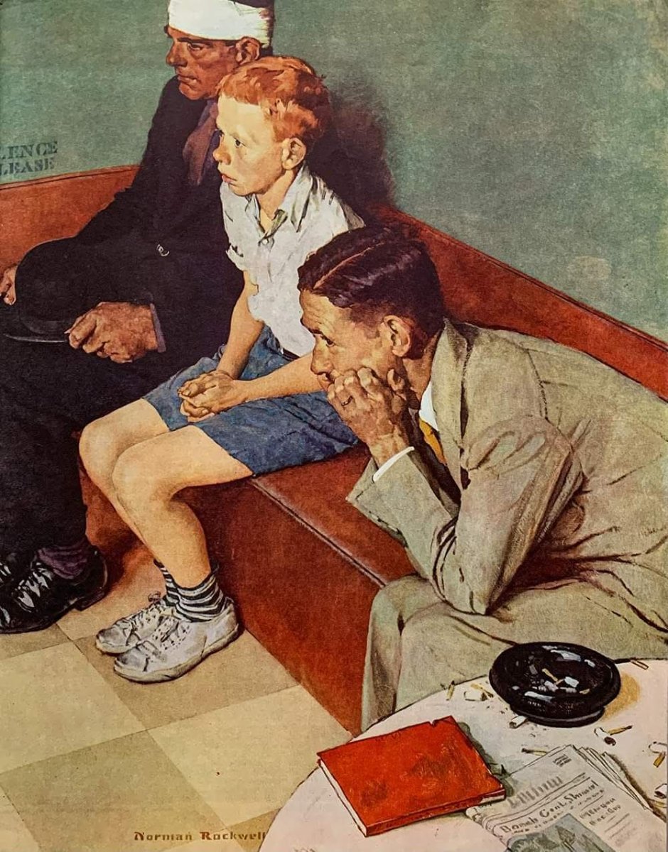 Solve Norman Rockwell jigsaw puzzle online with 30 pieces