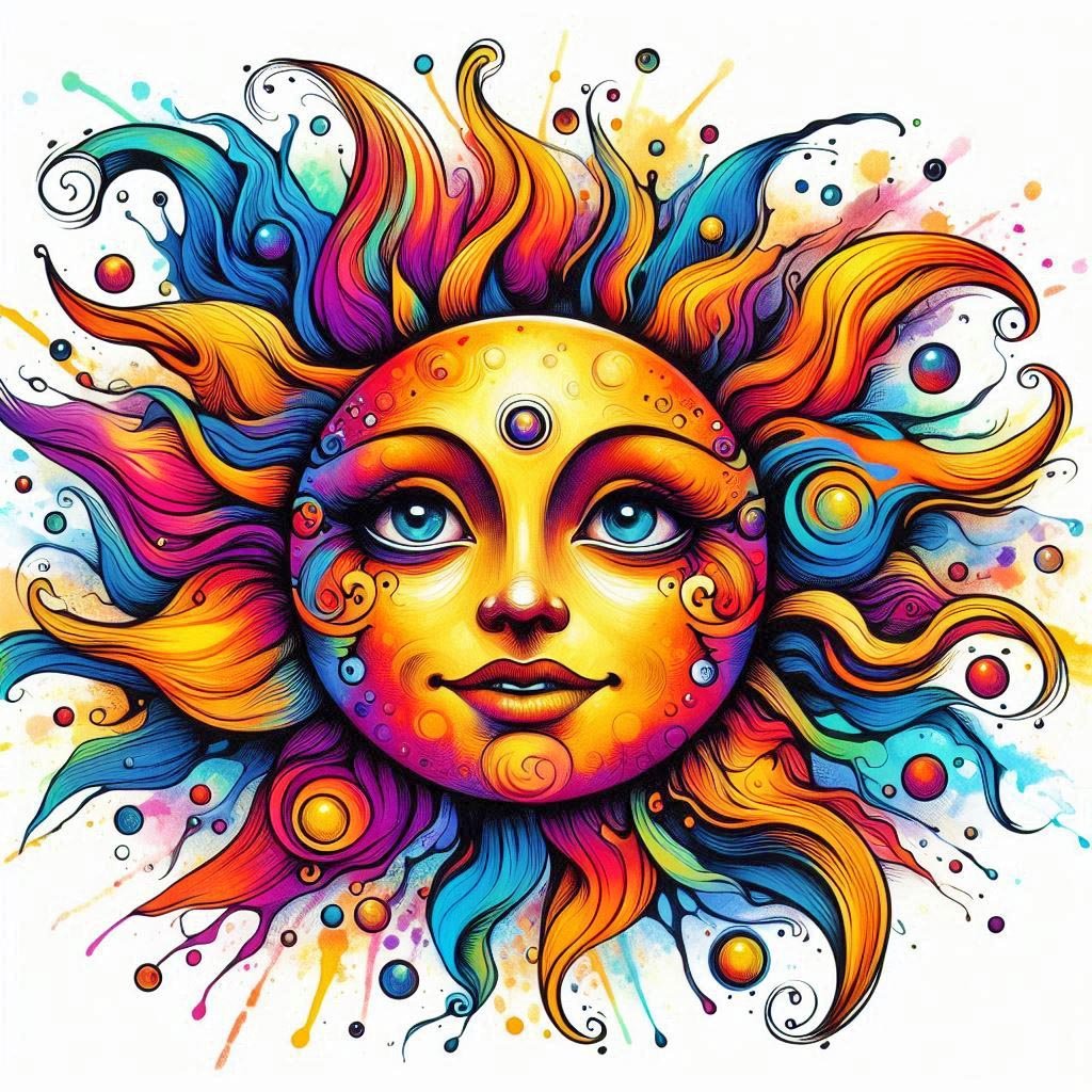 Solve Suzie the beautiful Sun jigsaw puzzle online with 64 pieces