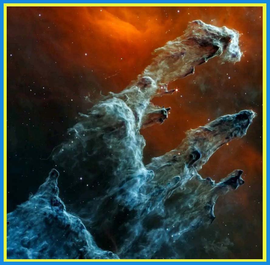 Solve Pillars of Creation by James b, filmed in the midinfrared