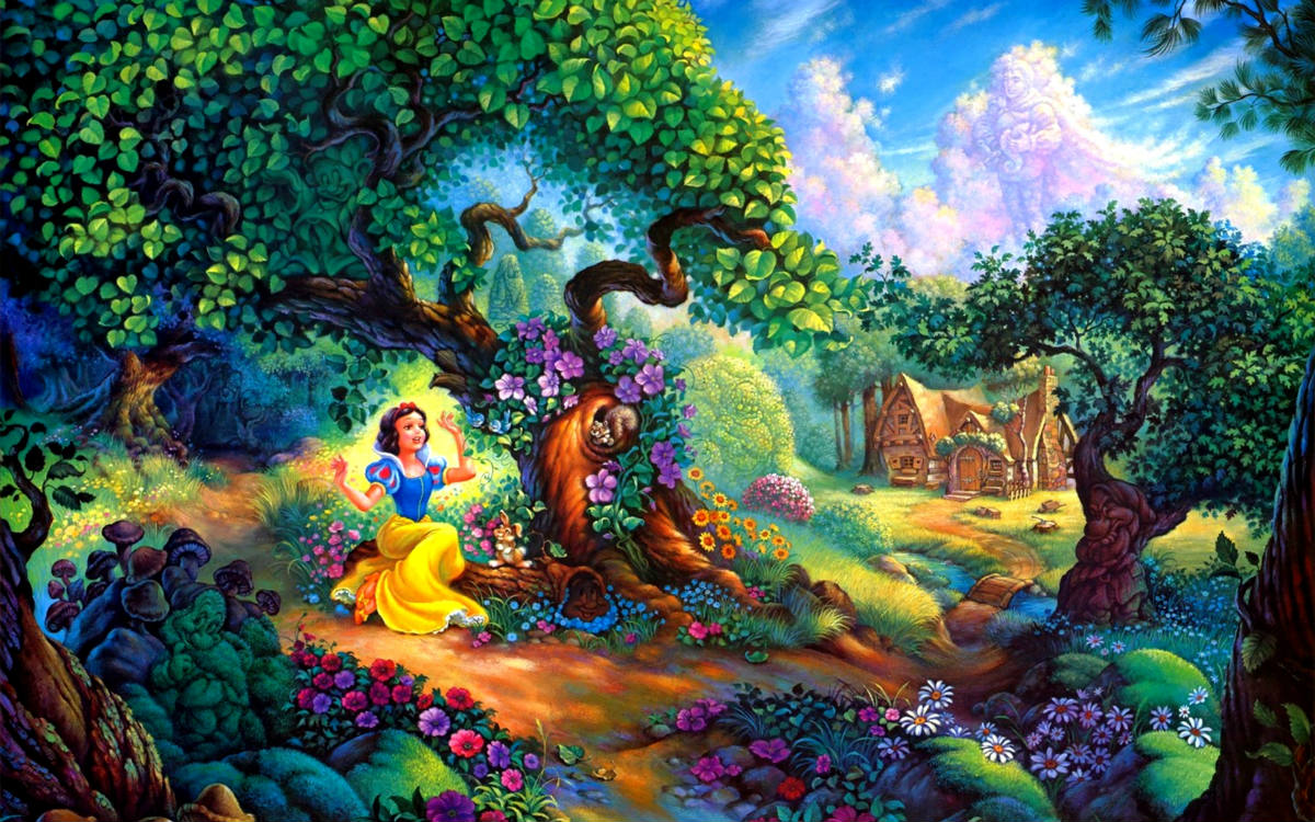 Solve Snow White jigsaw puzzle online with 60 pieces