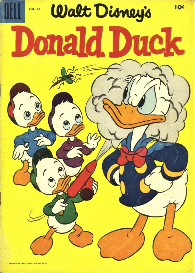 Solve Donald Duck Bug Spray jigsaw puzzle online with 24 pieces