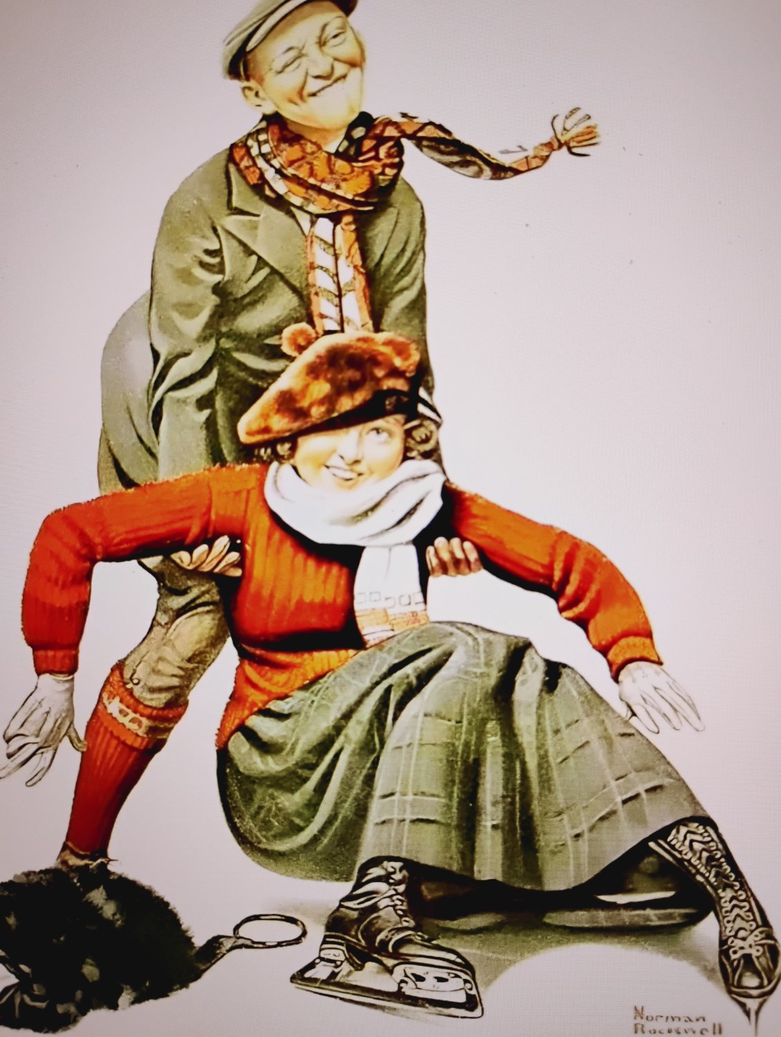 Solve Norman Rockwell jigsaw puzzle online with 63 pieces