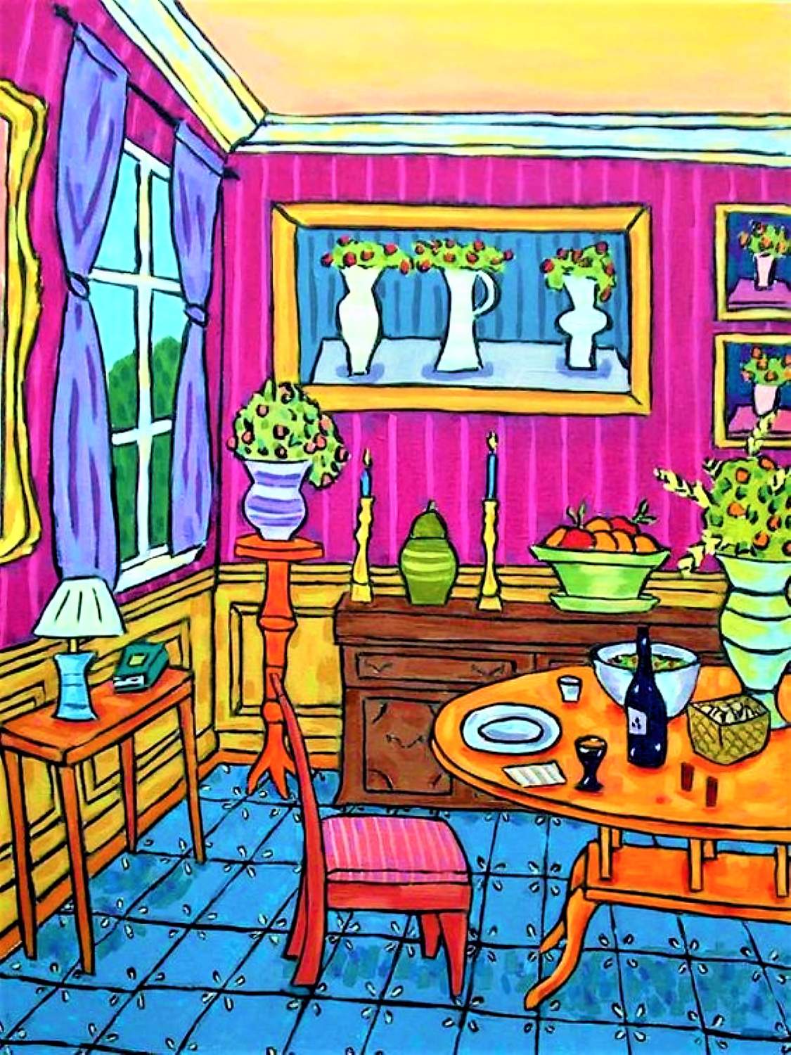 Solve Dining Room jigsaw puzzle online with 130 pieces