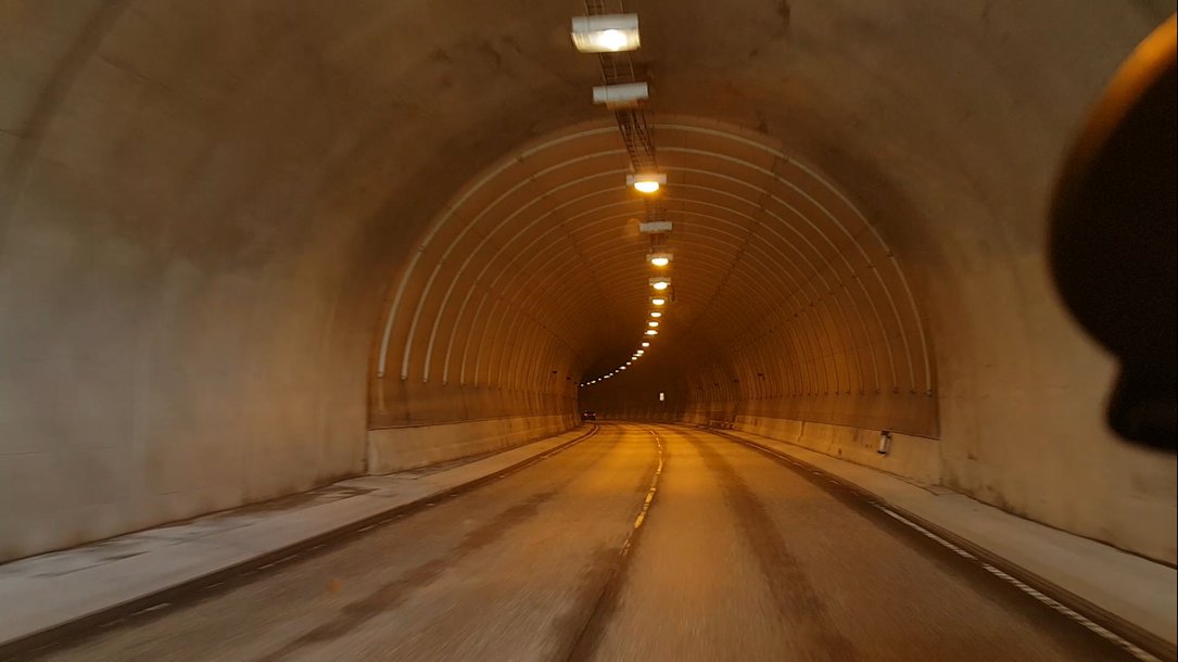 Solve Driving Through the Eiksund Tunnel 1 jigsaw puzzle online with 15