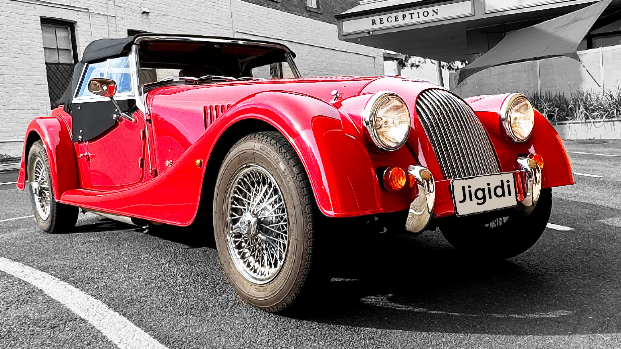 Puzzled Morgan Solve Morgan Red plus 4 or 8 jigsaw puzzle online with 104 pieces