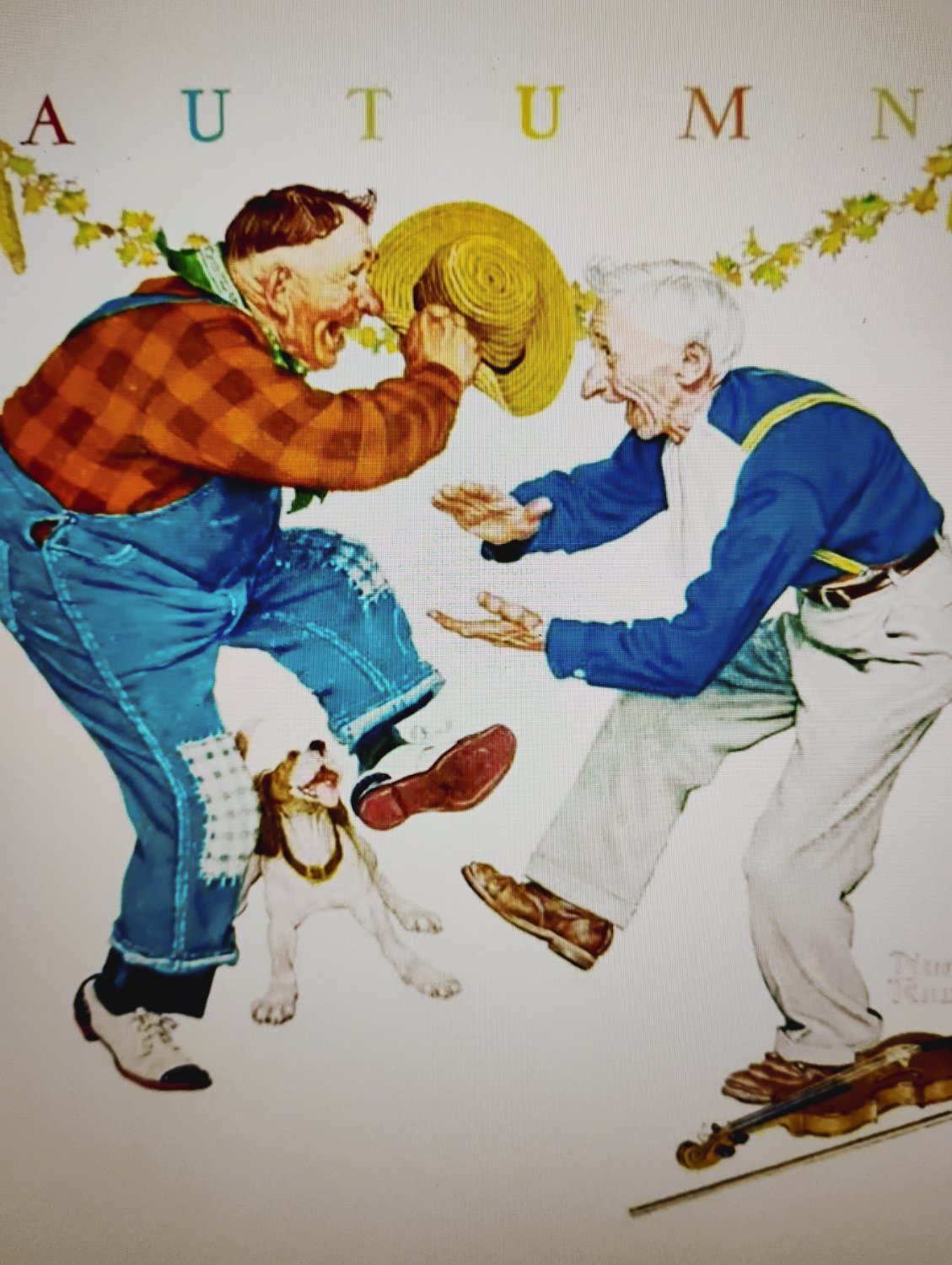 Solve Norman Rockwell jigsaw puzzle online with 48 pieces