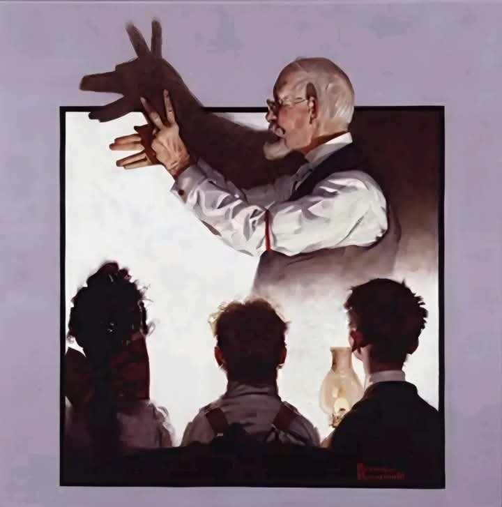 Solve Norman Rockwell jigsaw puzzle online with 64 pieces