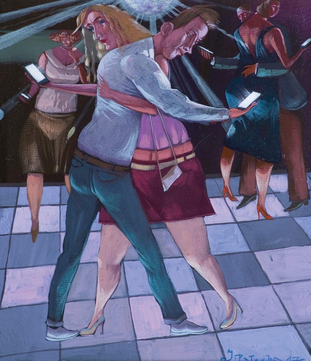 Solve Jacek Palucha Artwork 'Dancing' 2017 jigsaw puzzle online with