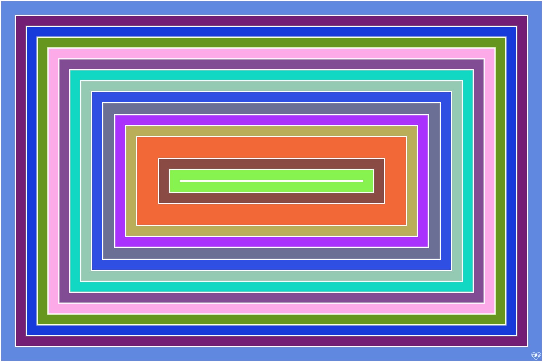 Solve Concentric Rectangles!! ~ H jigsaw puzzle online with 600 pieces