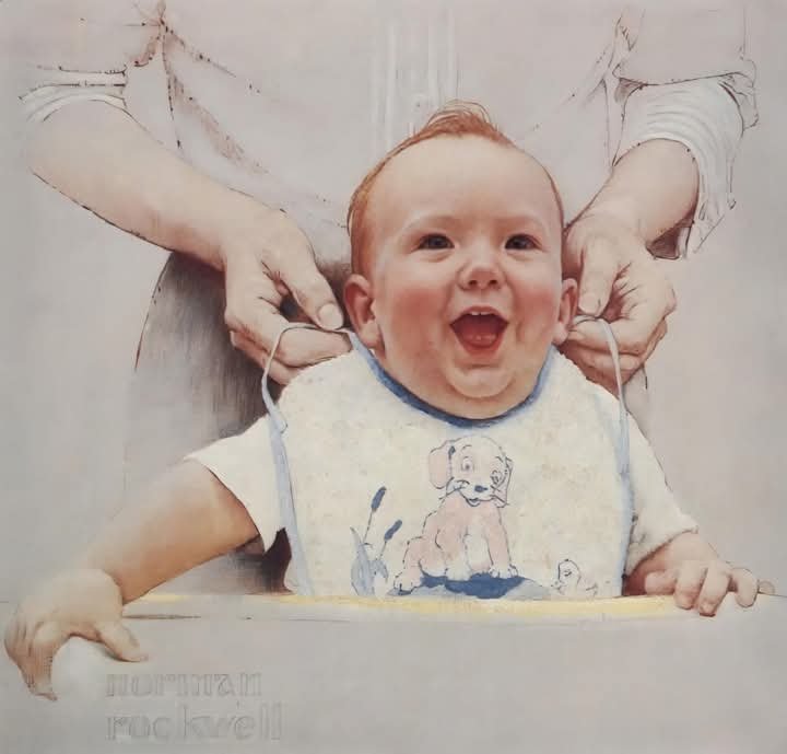 Solve Norman Rockwell jigsaw puzzle online with 64 pieces