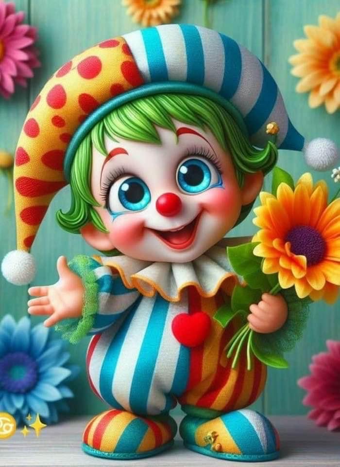 Solve Funny Little Clown jigsaw puzzle online with 150 pieces