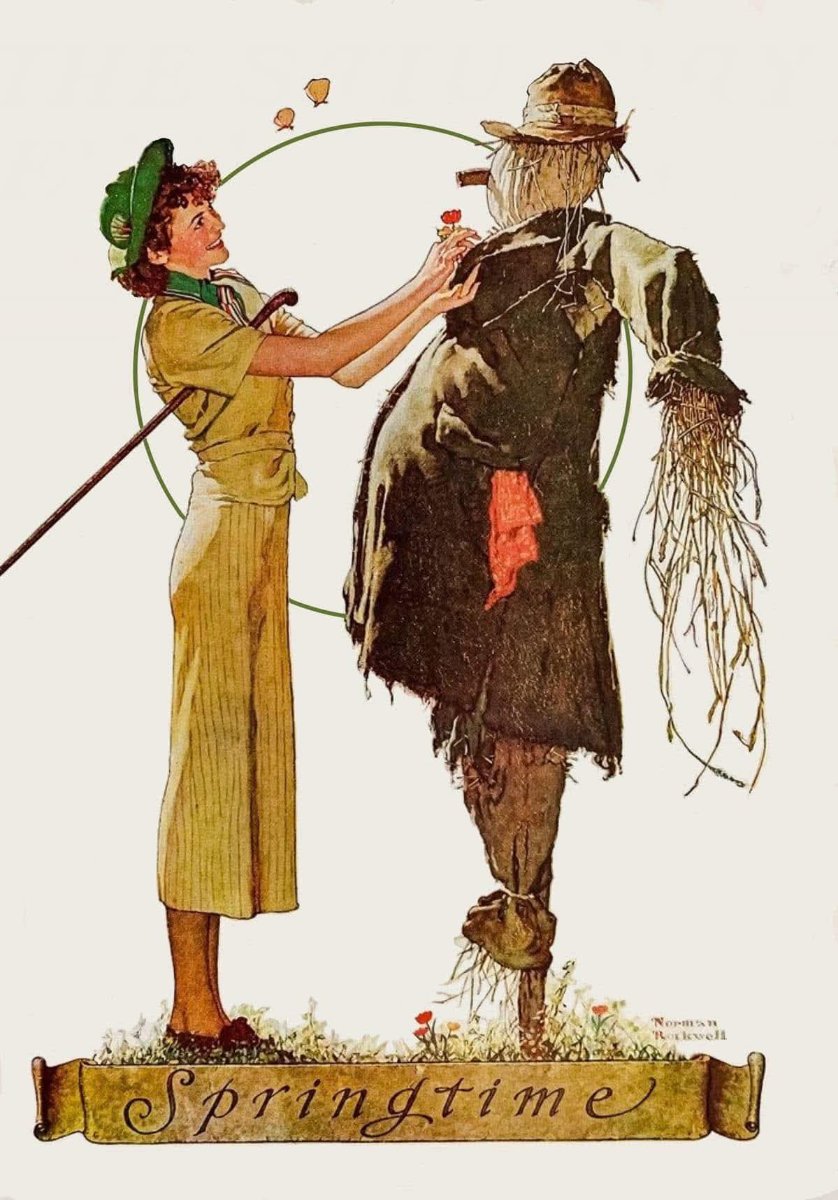 Solve Norman Rockwell jigsaw puzzle online with 24 pieces