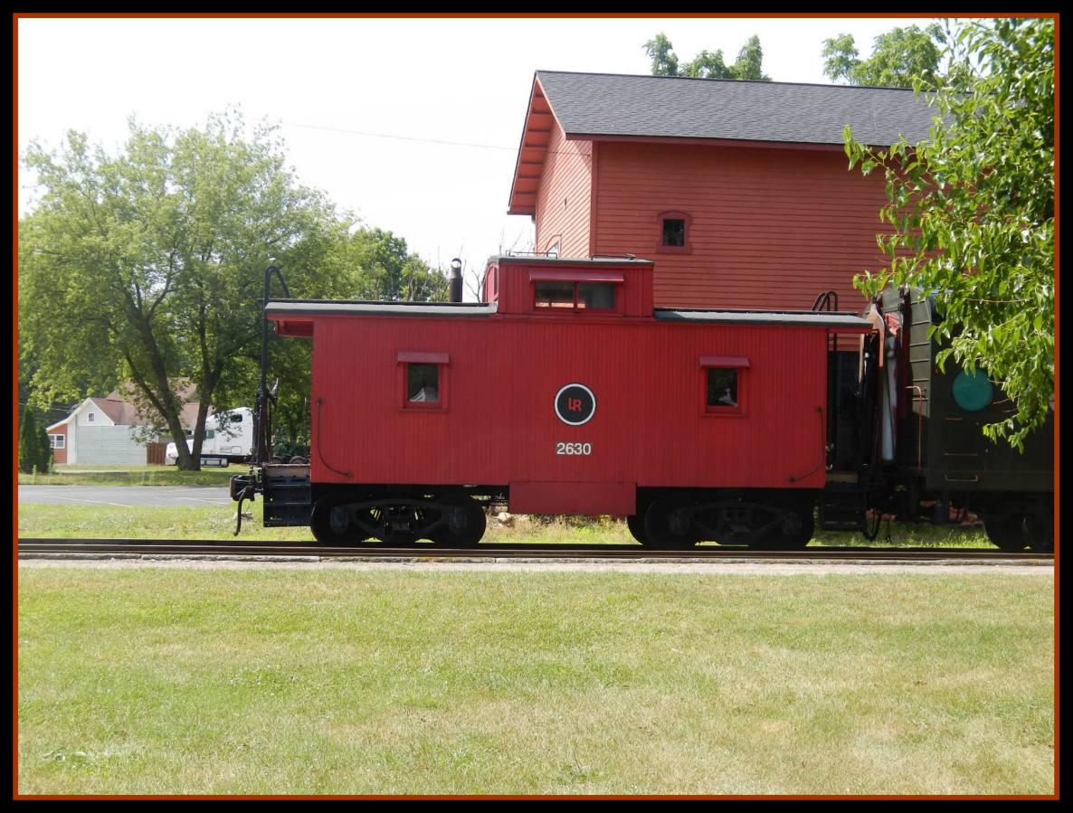 Solve Caboose at Coldwater, MI, train depot jigsaw puzzle online with