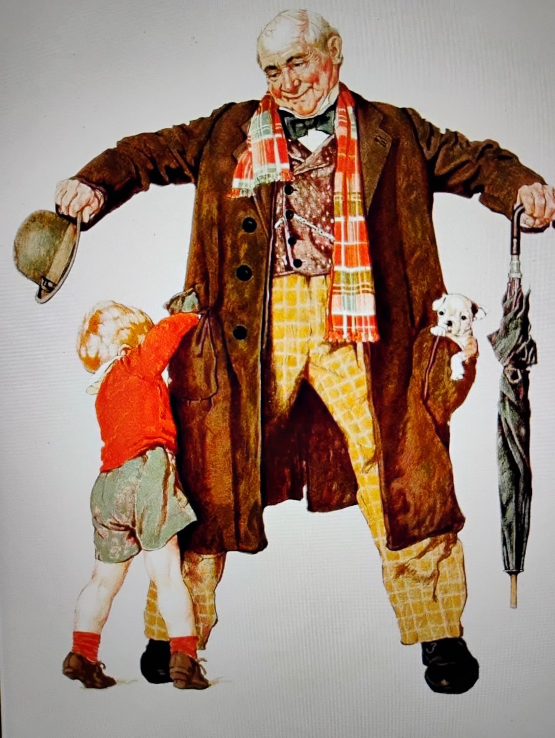 Solve Norman Rockwell jigsaw puzzle online with 63 pieces