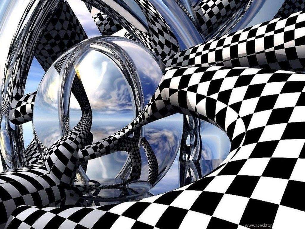 絵画 illusion Optical Illusion Vector Illustration Blue Orange Wavy