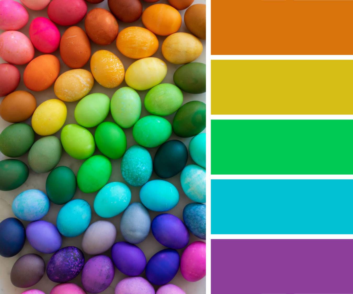 Solve Dyed Easter Eggs (Small) jigsaw puzzle online with 99 pieces