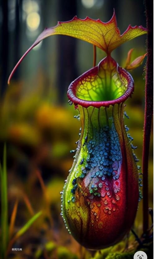 Tree Colorful Pitcher Solve amazing Pitcher plant jigsaw puzzle online with 40 pieces
