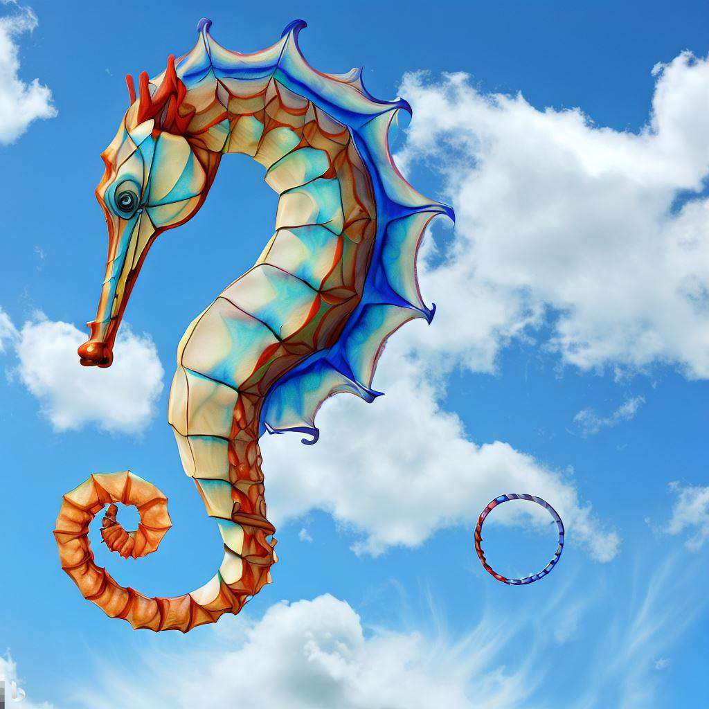 Solve Seahorse Kite jigsaw puzzle online with 169 pieces