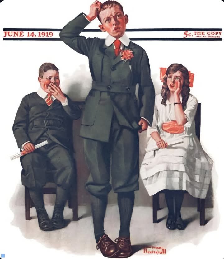 Solve Norman Rockwell jigsaw puzzle online with 30 pieces