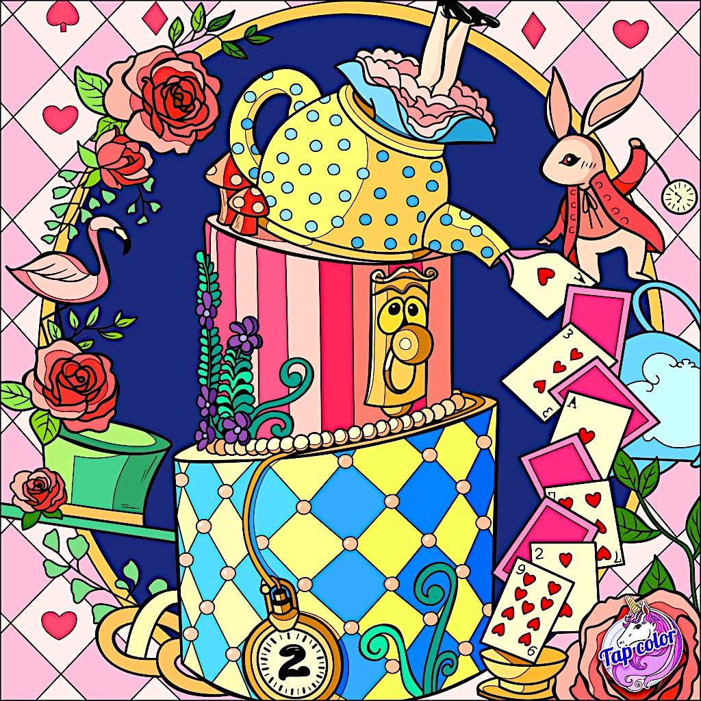 Solve 97 Tap Color jigsaw puzzle online with 306 pieces