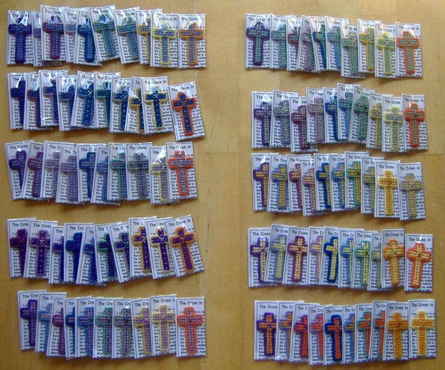 Solve Crafts Tapestry (Plastic Canvas) Crosses Bespoke Order for Wedding Favours 3 jigsaw