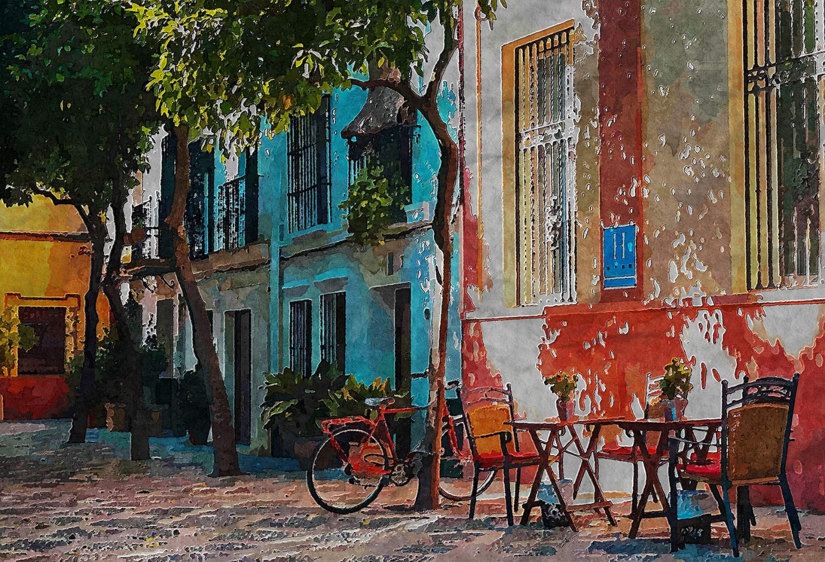 Solve Urban street jigsaw puzzle online with 126 pieces