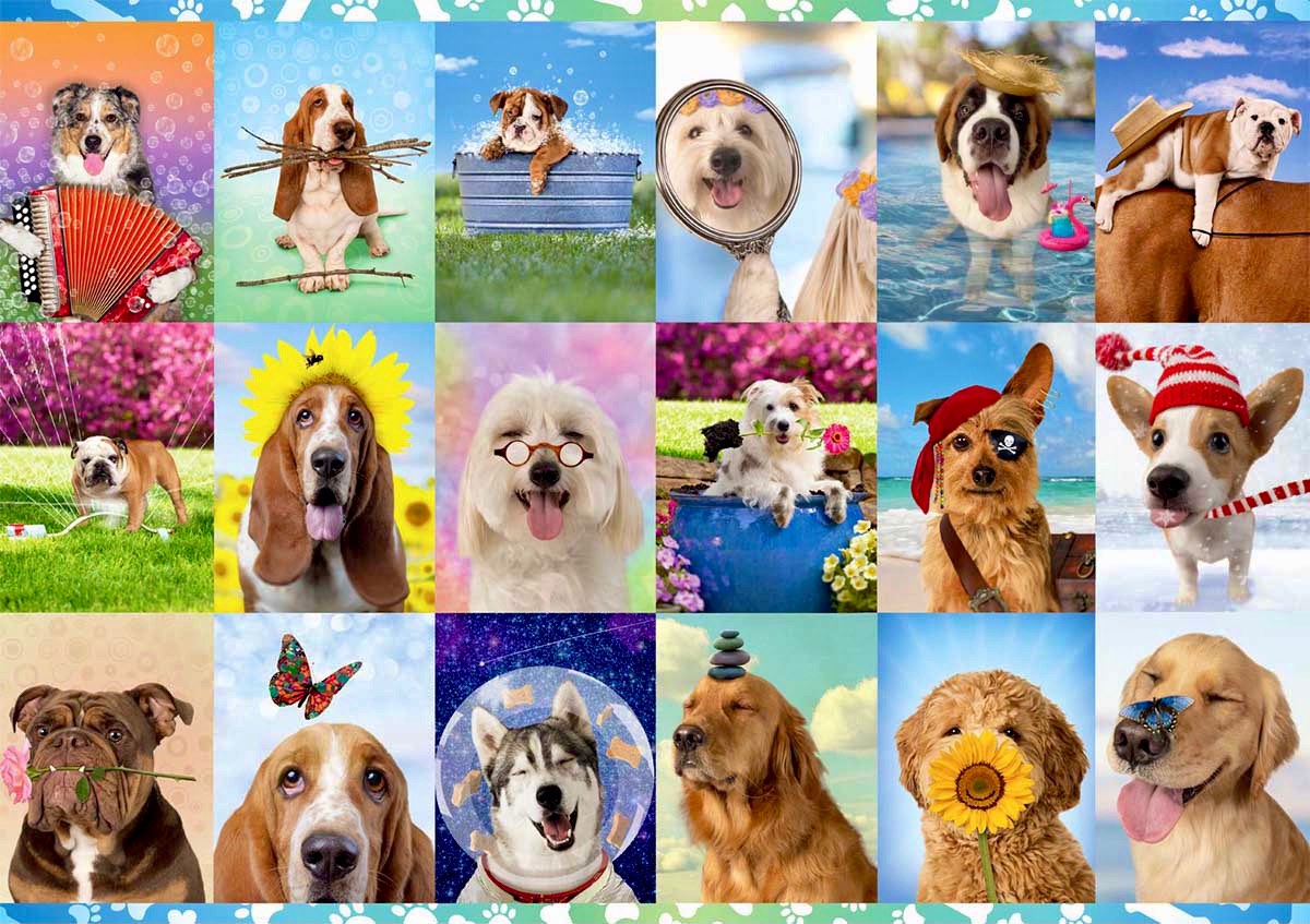 Puzzle Ruff Solve It’s A Ruff Life jigsaw puzzle online with 24 pieces