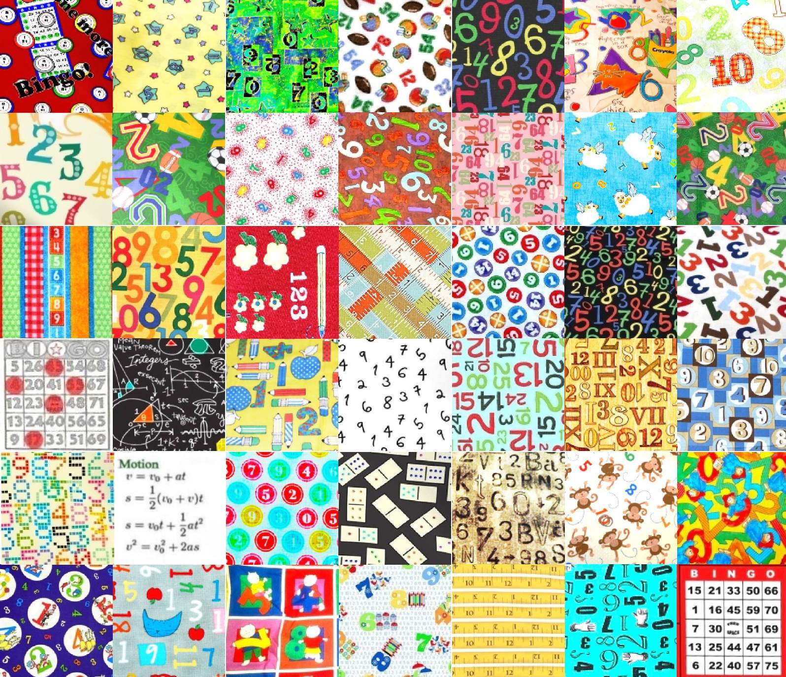 Solve PATCHWORK NUMBERS jigsaw puzzle online with 143 pieces