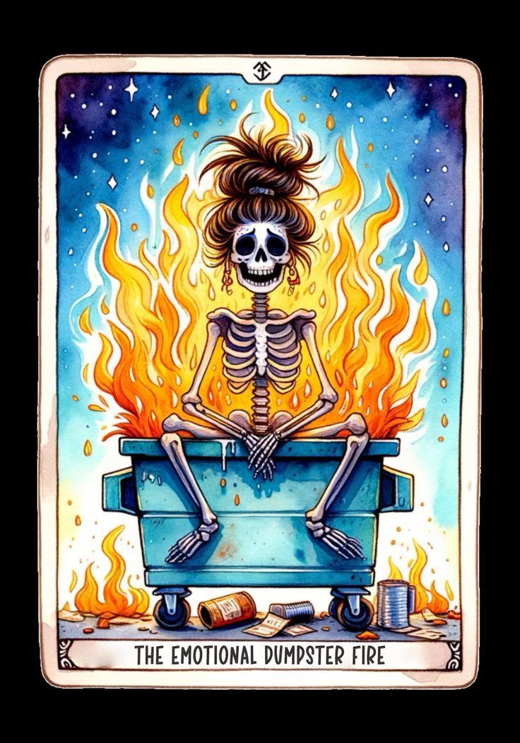 Solve EMO DUMPSTER FIRE jigsaw puzzle online with 204 pieces Solve EMO DUMPSTER FIRE jigsaw puzzle online with 204 pieces