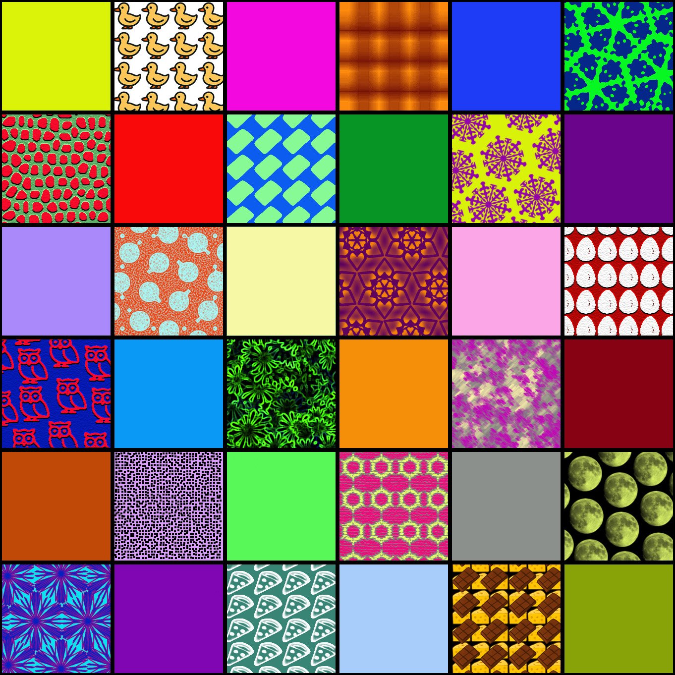Solve Patterns and colors jigsaw puzzle online with 81 pieces