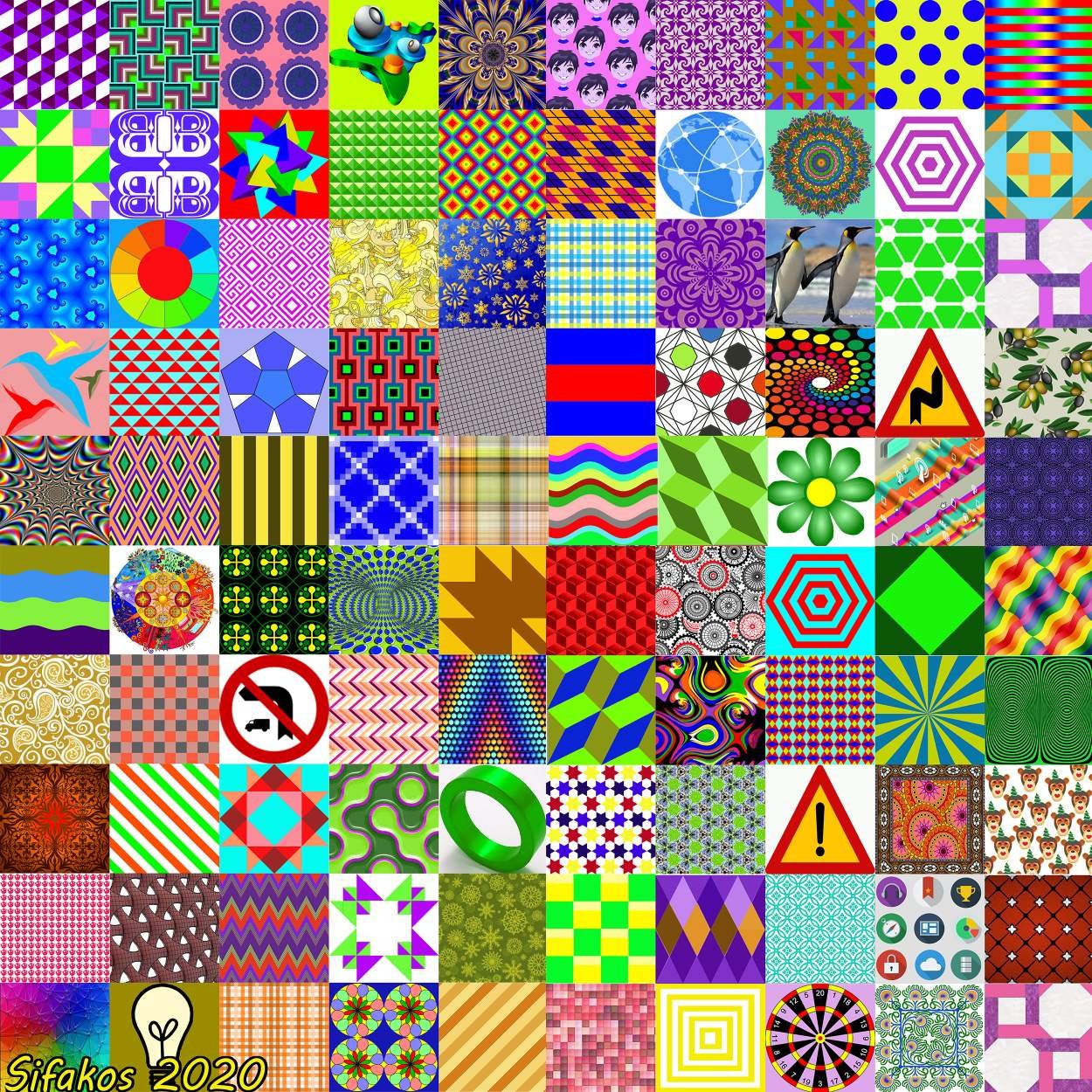 Color Patterns Puzzle Solve Colors jigsaw puzzle online with 81 pieces