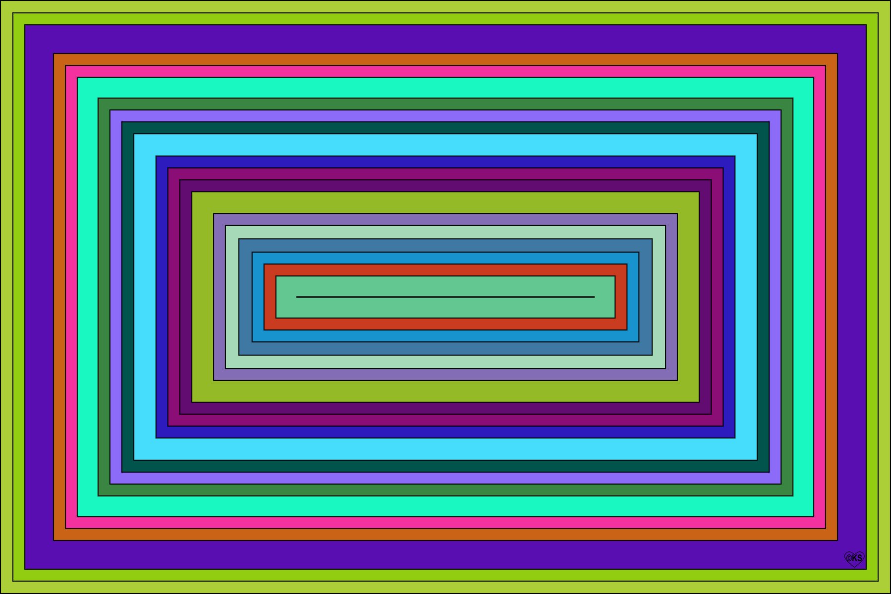Solve Concentric Rectangles!! ~ H jigsaw puzzle online with 600 pieces