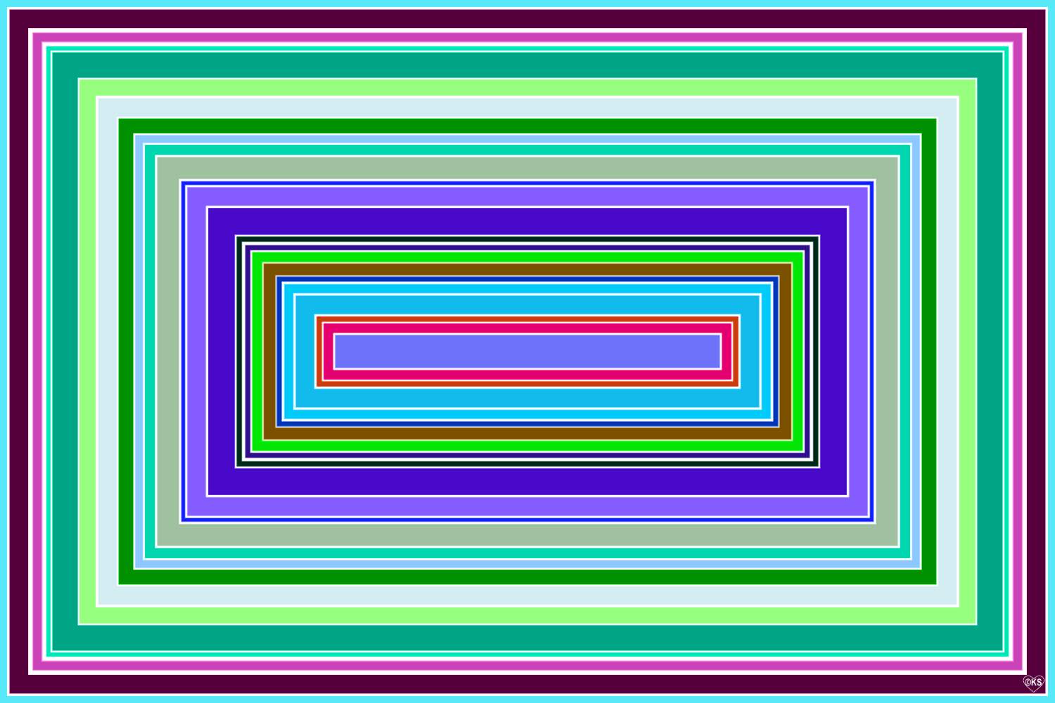 Solve Concentric Rectangles!! ~ M jigsaw puzzle online with 96 pieces